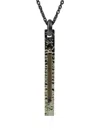 Parts Of Four Rectangular-plate Necklace In Black
