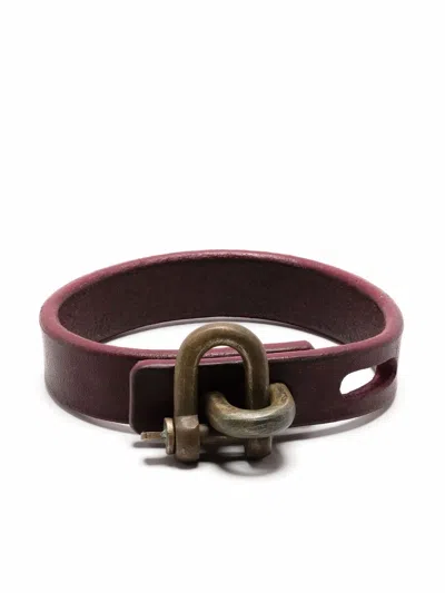 Parts Of Four Restraint Charm Thin Bracelet In Red