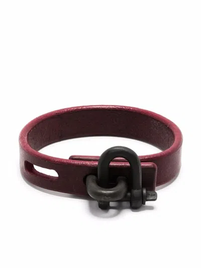 Parts Of Four Restraint Charm Thin Bracelet In Red