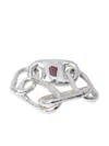 Parts Of Four Roman Link Bracelet In Silver