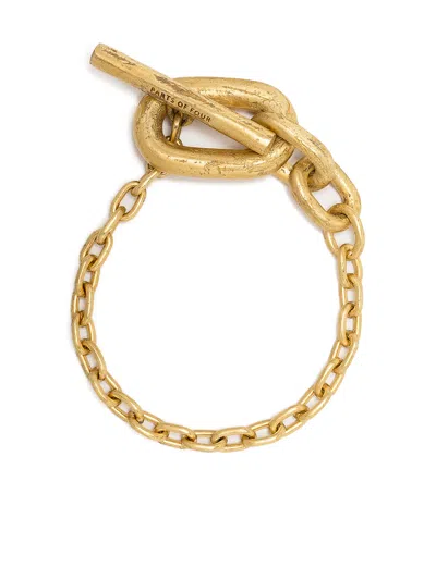 Parts Of Four Single-link Toggle Bracelet In Gold