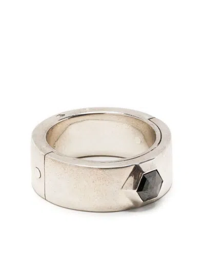Parts Of Four Sistema Black Diamond Ring In 银色
