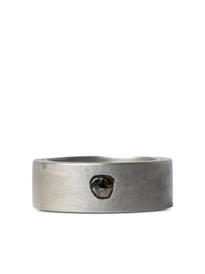 Parts Of Four Sistema Diamond-slab Ring In Silver