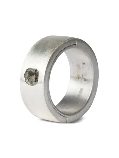 Parts Of Four Sistema Diamond-slab Ring In Silver