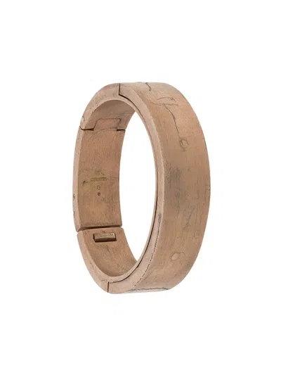 Parts Of Four Sistema Distressed Finish Cuff In Metallic