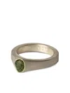 Parts Of Four Sistema Peridot Matte Sterling-silver Ring In Silver