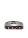 Parts Of Four Sistema Ring Mit Rubin In Metallic