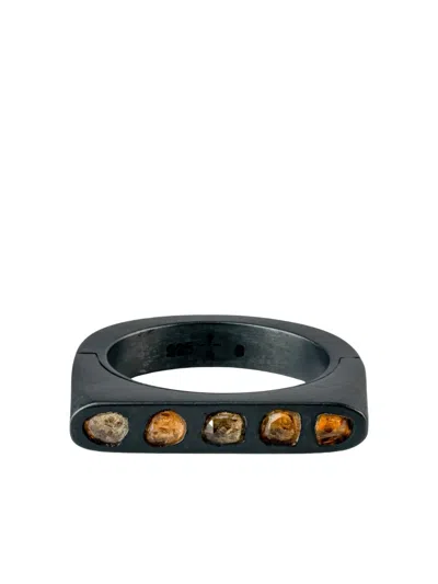 Parts Of Four Sistema Ring Mit Rosa Saphir In Black