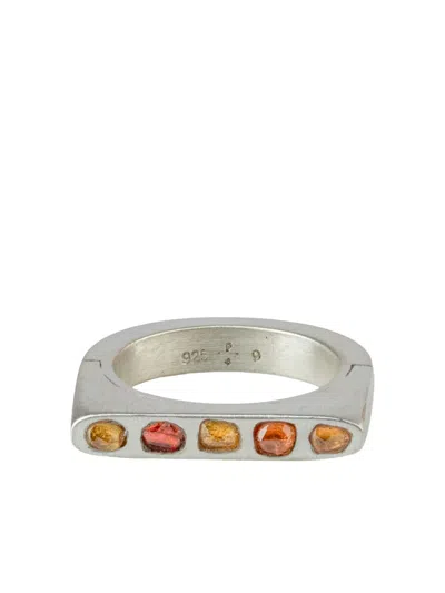 Parts Of Four Sistema Ring Mit Rosa Saphir In Metallic