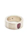 Parts Of Four Sistema Single Ruby Slice Ring In 银色