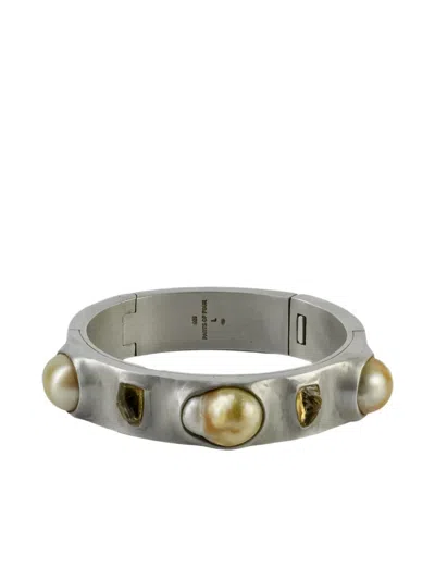 Parts Of Four Sistema Sterling Silver Bracelet In Metallic