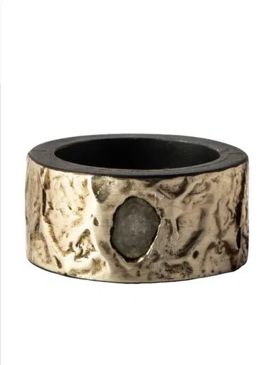 Parts Of Four Sistema Yellow-diamond Ring In Black