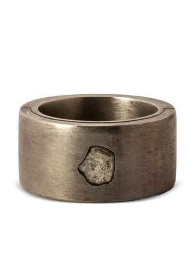 Parts Of Four Sistema Yellow-diamond Ring In Silver