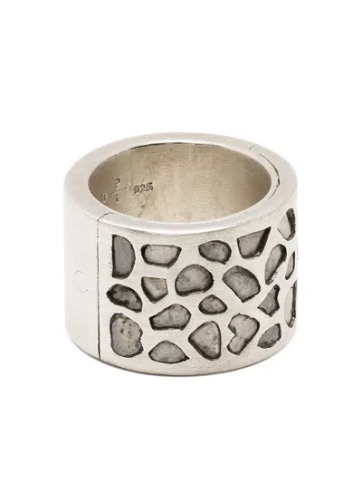 Parts Of Four Sisteme Mega Pavé Ring In Silver