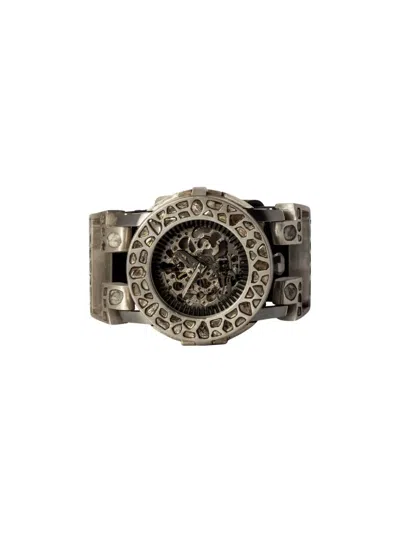 Parts Of Four Skeleton Mega Pavé 42mm In Metallic