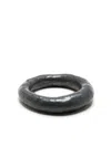 Parts Of Four Spacer Hammered Ring In Black