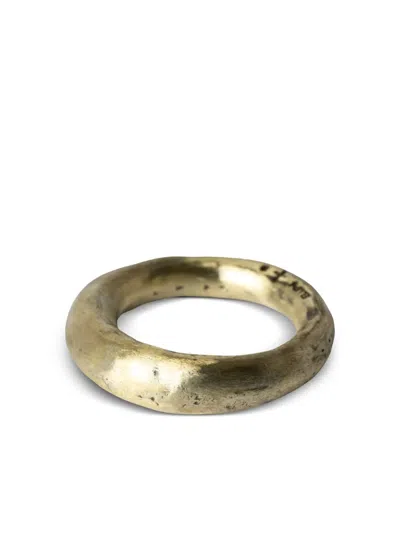Parts Of Four Spacer Tombac Ring In Gold
