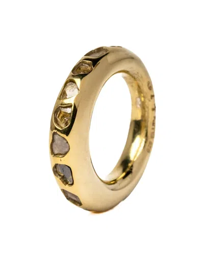 Parts Of Four Spacer Sterling-silver Diamond Ring In Gold