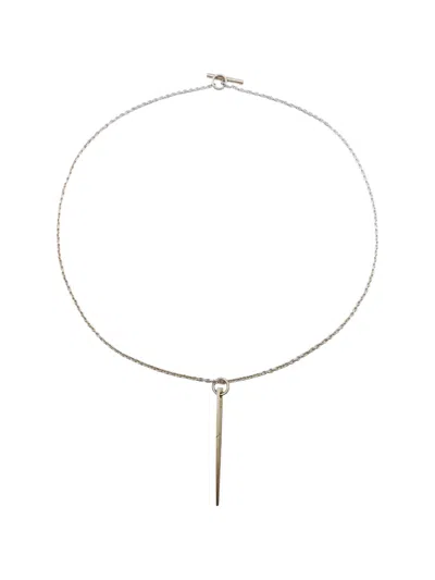 Parts Of Four Spike Chain Necklace In Metallic