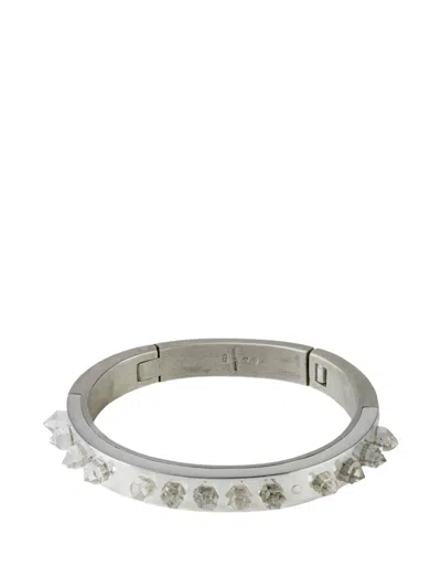 Parts Of Four Spikes Sistema Bracelet In Silver