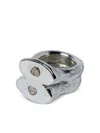 Parts Of Four Stack Ring In Silver