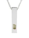 Parts Of Four Sterling-silver Amulet Cuboid Scapolite Necklace In Silver