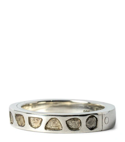 Parts Of Four Sterling Silver And Diamond Sistema Ring