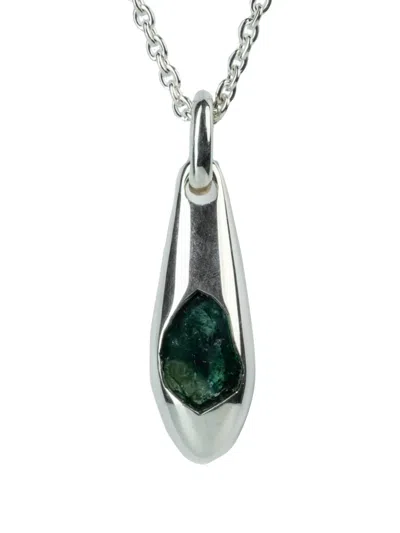 Parts Of Four Sterling-silver Chrysalis Tourmaline Necklace In Metallic