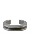 Parts Of Four Sterling Silver Crescent Channel Bracelet In Metallic