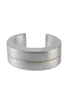 Parts Of Four Sterling Silver Crescent Crevice Bracelet In Metallic