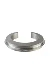 Parts Of Four Sterling-silver Crescent Folded Bracelet In Metallic