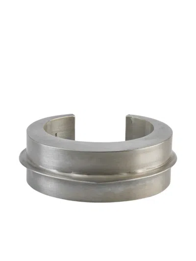 Parts Of Four Sterling Silver Crescent Folded Bracelet