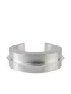 Parts Of Four Sterling-silver Crescent Folded Bracelet In Metallic
