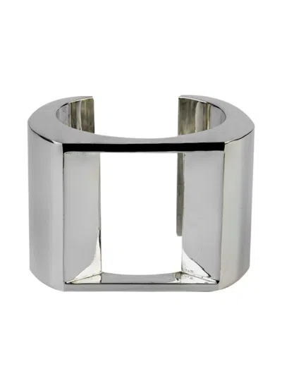 Parts Of Four Sterling Silver Crescent Plane Gateway Bracelet In Metallic