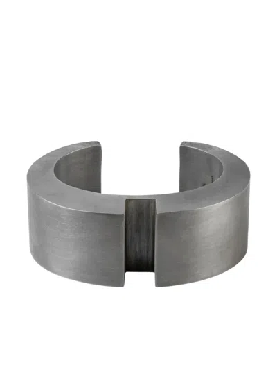 Parts Of Four Sterling Silver Crescent Rift Bracelet In Metallic