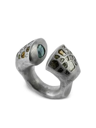 Parts Of Four Sterling Silver Druid Arc Ring In Metallic