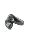 Parts Of Four Sterling Silver Druid Quartz Ring In Black