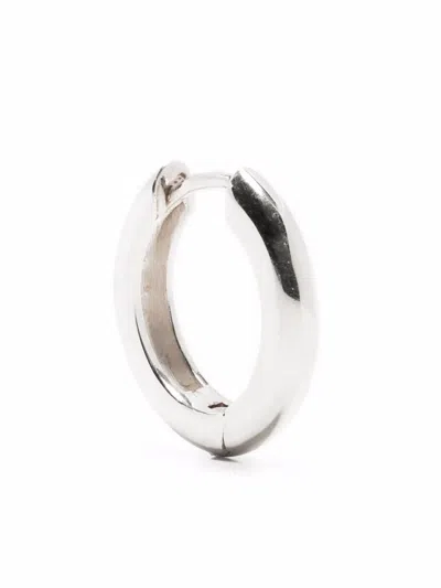 Parts Of Four Sterling Silver Hoop Earring In Silber