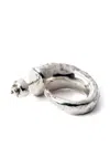 Parts Of Four Horn Sterling Silver Hoop Earrings In Silver