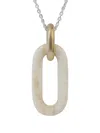 Parts Of Four Sterling Silver Link-charm Necklace In Gold