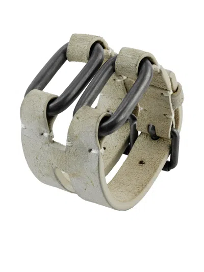 Parts Of Four Sterling Silver Link Gauntlet Bracelet In Neutral