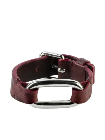 Parts Of Four Sterling Silver Link Gauntlet Bracelet In Brown