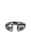 Parts Of Four Sterling-silver Little Druid Diamond Ring In Metallic
