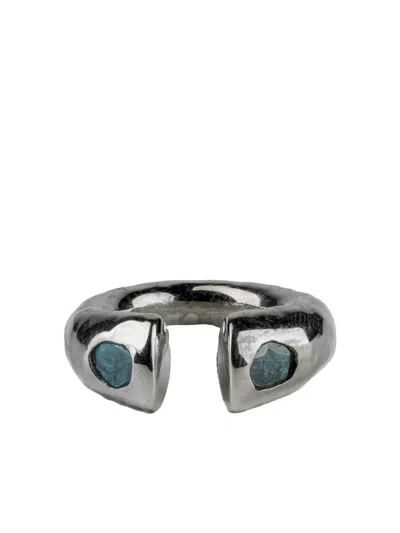 Parts Of Four Sterling-silver Little Druid Diamond Ring In Metallic