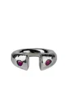 Parts Of Four Sterling Silver Little Druid Ruby Ring In Metallic