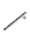 Parts Of Four Sterling-silver Plate Blue-diamond Earring In Metallic