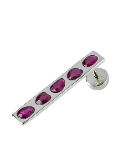 Parts Of Four Sterling Silver Plate Earring In Metallic