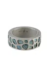 Parts Of Four Sterling-silver Sistema Diamond Ring In Metallic