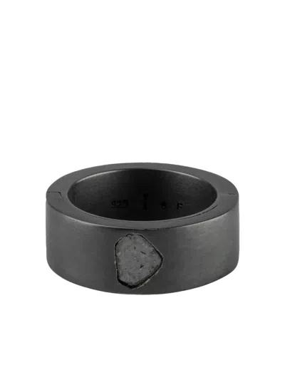 Parts Of Four Sterling Silver Sistema Diamond Ring In Black