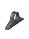 Parts Of Four Sterling-silver Sistema Diamond Ring In Black